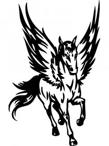 Pegasus Stencil 9