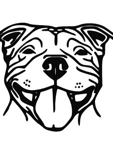 Free printable Pitbull stencils and templates