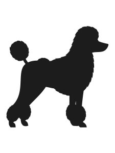 Poodle Stencil 11