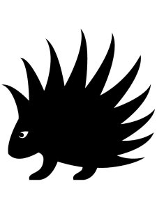 Porcupine Stencil 2