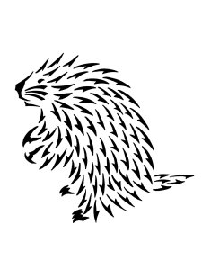 Porcupine Stencil 4