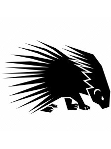 Porcupine Stencil 6