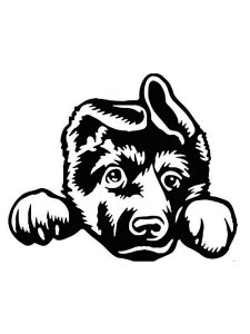 Puppy Stencil 1