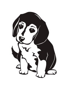 Puppy Stencil 10