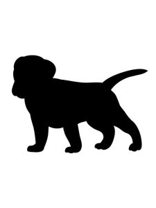 Puppy Stencil 3