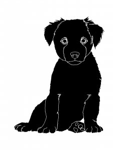 Puppy Stencil 5