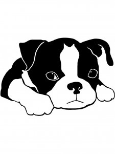 Puppy Stencil 6