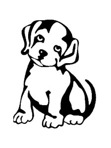 Puppy Stencil 7