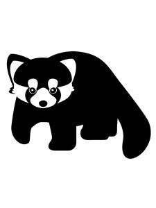 Red Panda Stencil 2