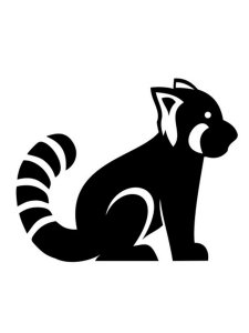 Red Panda Stencil 7