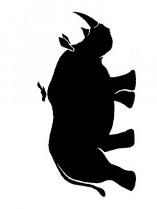 Rhino Stencil 10