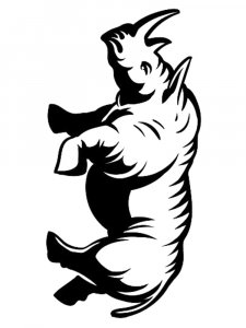 Rhino Stencil 13