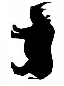 Rhino Stencil 17