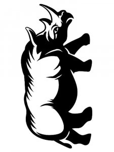 Rhino Stencil 19