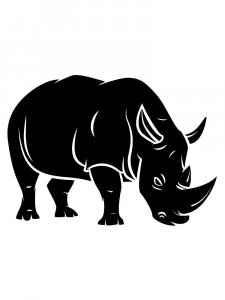 Rhino Stencil 22