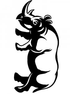 Rhino Stencil 23
