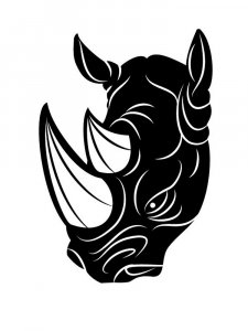 Rhino Stencil 5