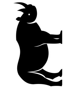 Rhino Stencil 7