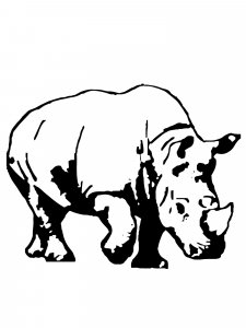 Rhino Stencil 9