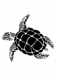Sea Turtle Stencil 1