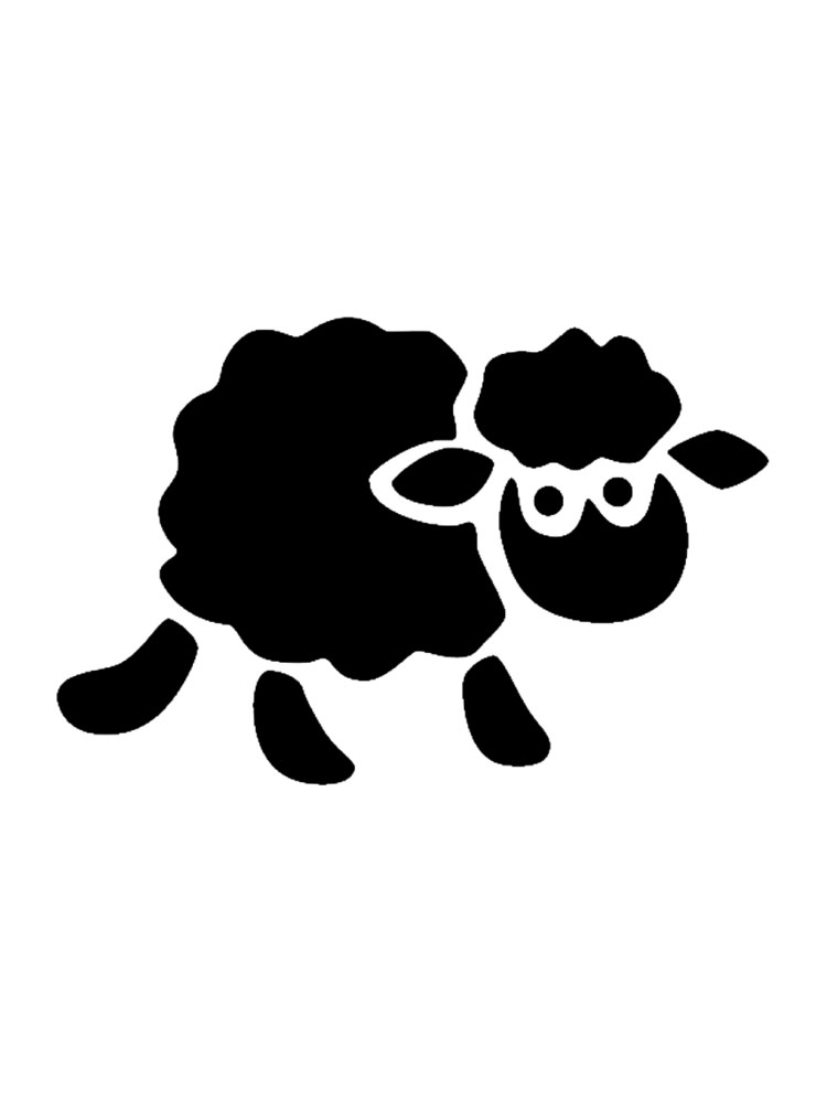 free printable sheep stencils and templates