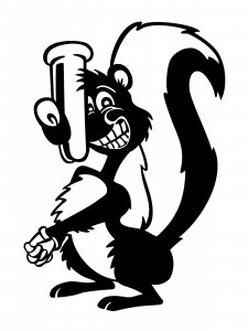 Skunk Stencil 3