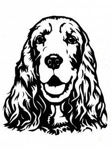 Spaniel Stencil 6