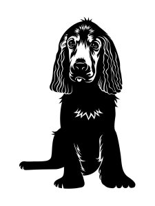 Spaniel Stencil 7