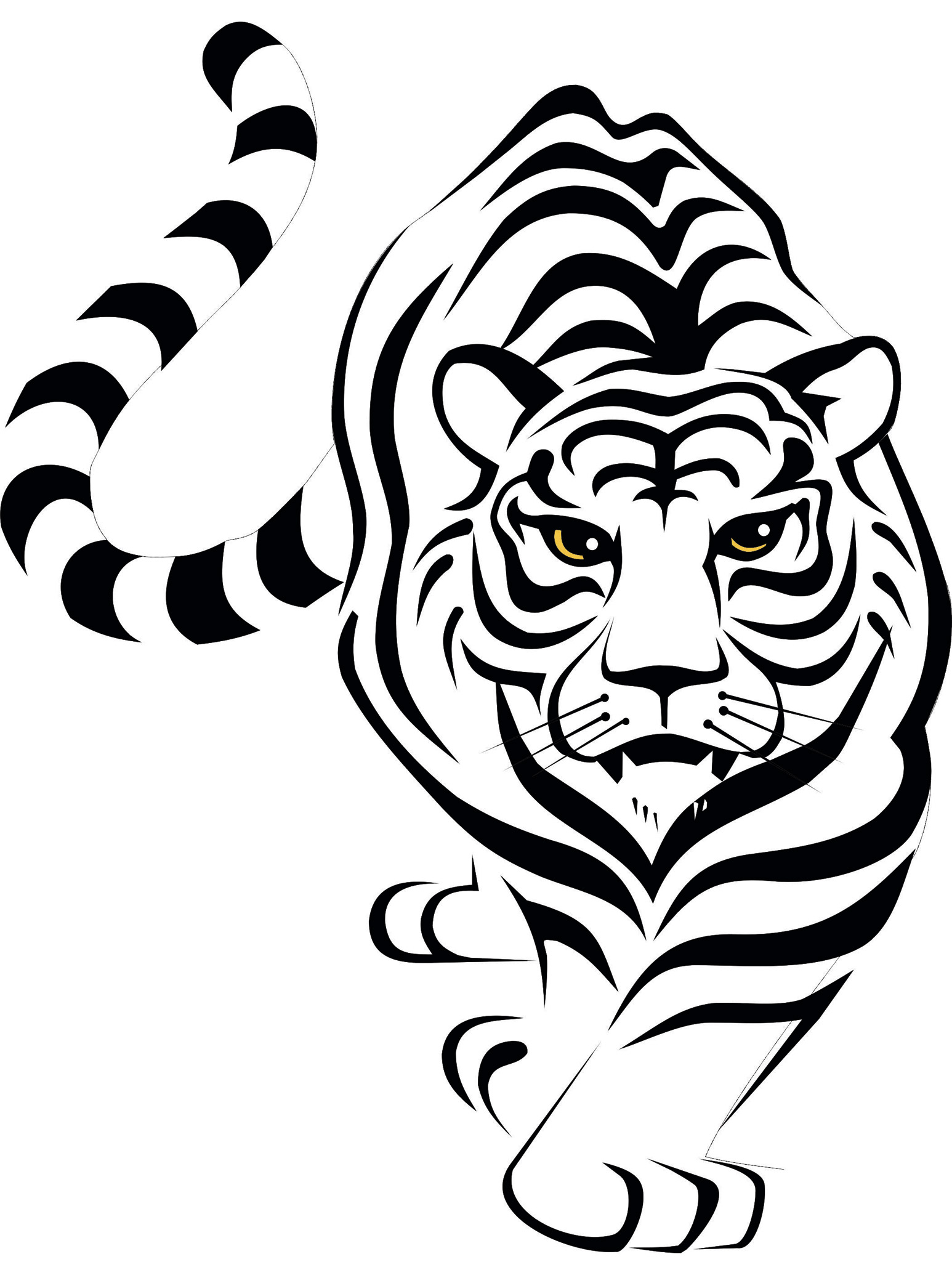 Animal Skin 9"x11" Tiger Pattern Stencil Tiger Stencil Tiger Skin Stencil 