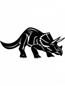 Triceratops Stencil 1