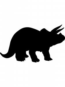 Triceratops Stencil 2