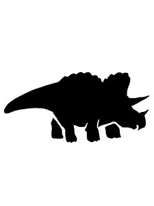 Triceratops Stencil 3