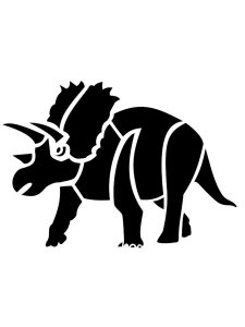 Triceratops Stencil 4
