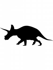 Triceratops Stencil 5