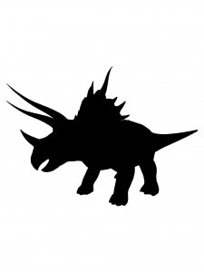 Triceratops Stencil 6