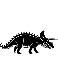 Triceratops Stencil 7