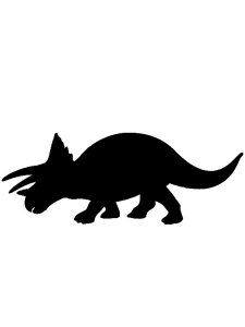 Triceratops Stencil 8