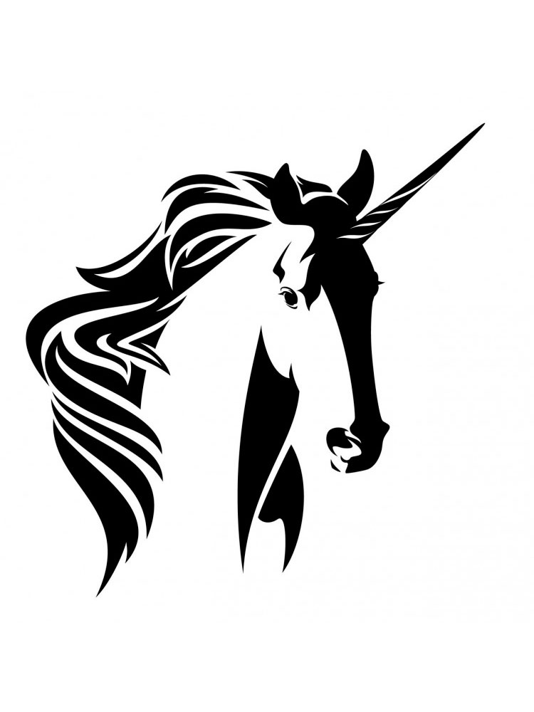 cute unicorn stencil