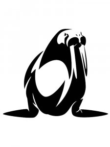 Walrus Stencil 4