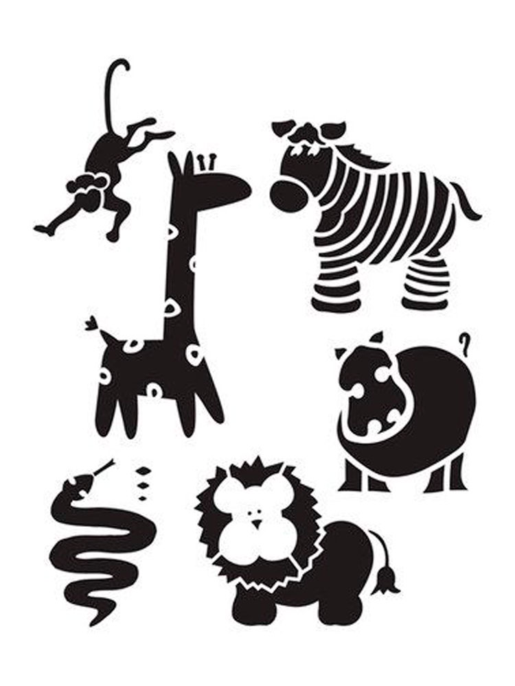 Free printable Wild Animals stencils and templates