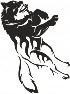 Wolf Stencils 12