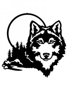 Wolf Stencils 13