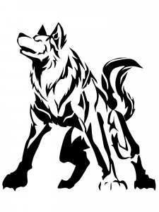 Wolf Stencils 9