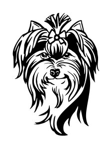 Yorkshire Terrier Stencil 12