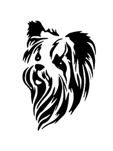 Yorkshire Terrier Stencil 3