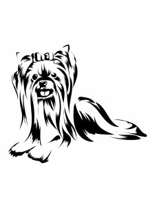 Yorkshire Terrier Stencil 9