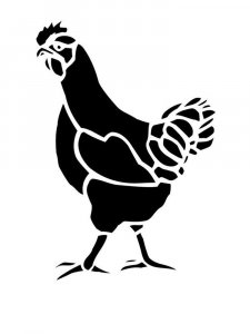 Chicken Stencils 4