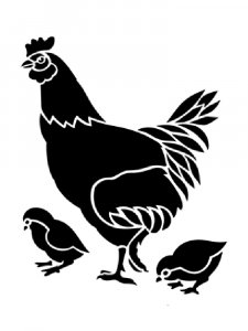 Chicken Stencils 9