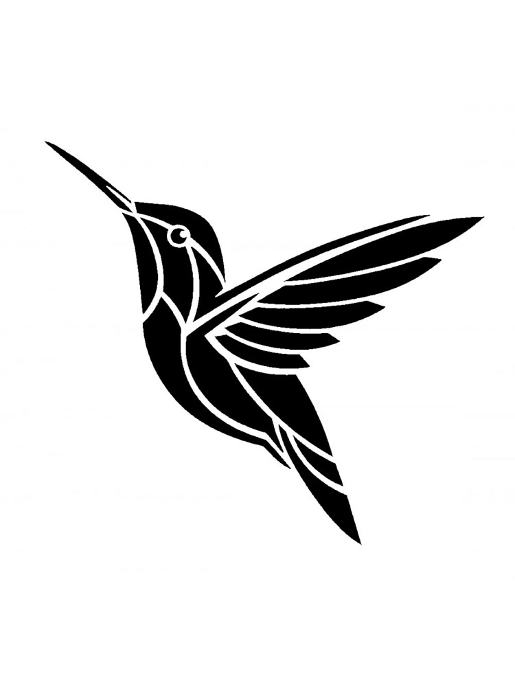 Free Printable Hummingbird Stencils And Templates.