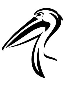 Pelican Stencil 14